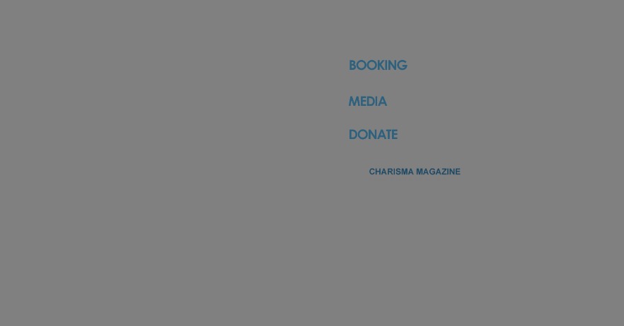 ls-project-5-slide-1 - Revival X | John Burton | Conference Speaker | Author Vertical navigation menu showing links: Booking, Media, Donate, with Charisma Magazine referenced below